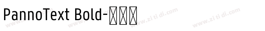 PannoText Bold字体转换